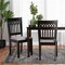 Baxton Studio Genesis Modern Grey Fabric and Dark Brown Finished Wood 2-Piece Dining Chair Set 230-2PC-13190-ZORO - alternate 3